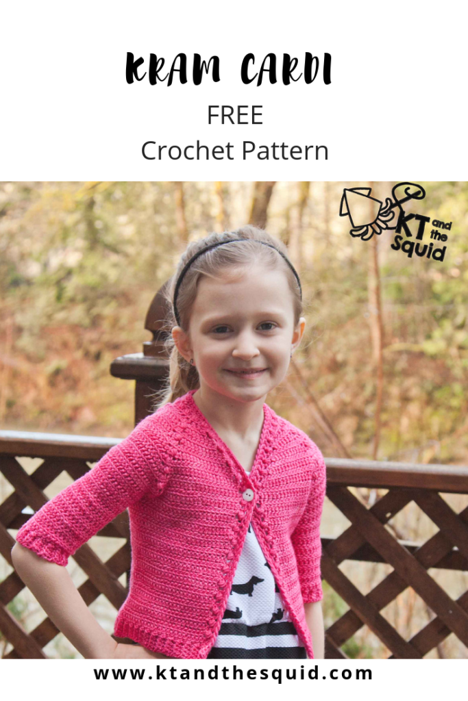 Hope Cardi free crochet pattern by KT and the Squid