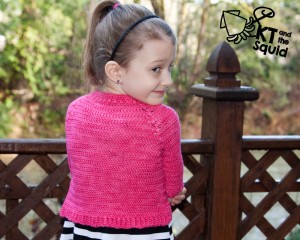 Hope Cardi Free Crochet pattern KT and the squid